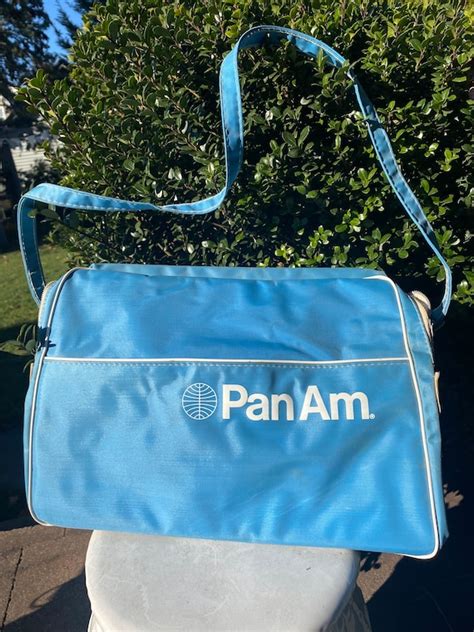 Vintage Pan Am Bags Pan Am Travel Bags Vinyl Pan Am Gem