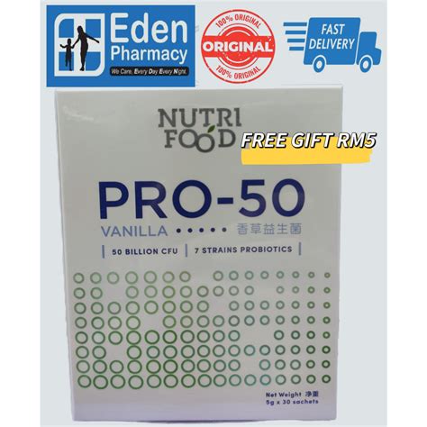 Nutrifood Pro 50 Pro50 Probiotic 50 Billion Cfu 30 X 5g Shopee