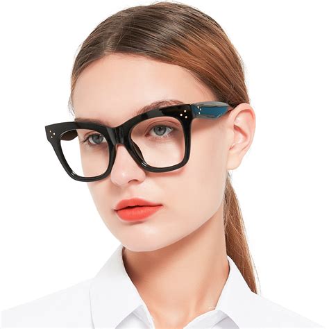 Occi Chiari Women Blue Light Blocking Stylish Oversized Reading Glasses 6 00 Magnification