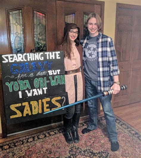 Super Cute Star Wars Sadies Or Homecoming Prom Proposal Hesaidyes