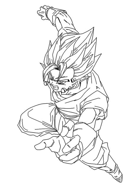 Desenhos De Super Saiyajin Vegetto Para Colorir E Imprimir