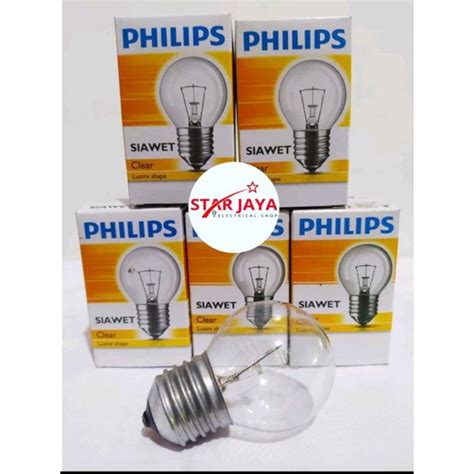 Jual Lampu Pijar Philips Dop Philips Siawet 15 Watt Kecil 15 Watt