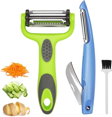 Amazon Upgraded Trio Peeler Set Julienne Vegetable Peeler