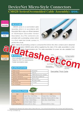 CM02BA 8DP5S 100 Datasheet PDF DDK Ltd