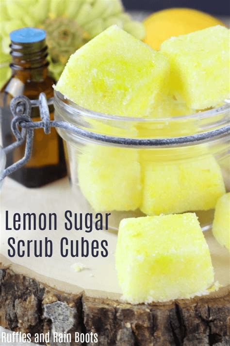 Lemon Sugar Scrub Cube Recipe And T Idea Sugar Scrub Recipe Sugar Scrub Cubes Lemon Sugar