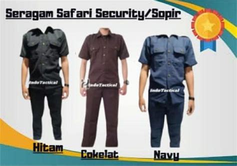 Baju Seragam Safari Security Terbaru Safari Satpam Seragam Dinas