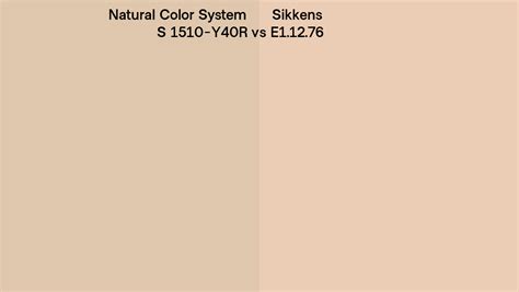 Natural Color System S 1510 Y40r Vs Sikkens E1 12 76 Side By Side