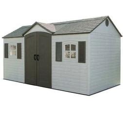 Lifetime 6446 Plastic Garden Storage Shed 8x15 Outdoor