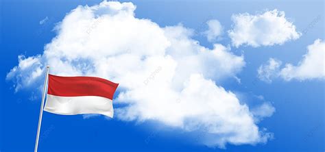 Bendera Indonesia Di Langit, Indonesia, Langit, Bendera Latar Belakang ...