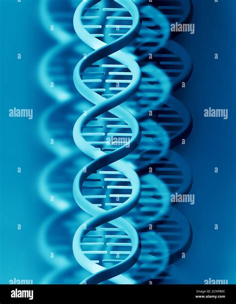 White Dna Strand Blue Background Hi Res Stock Photography And Images