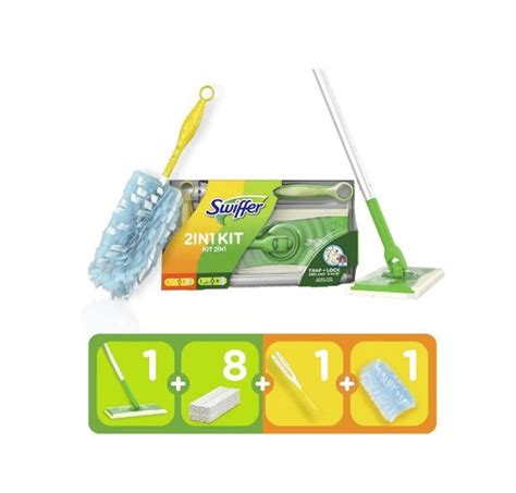 Swiffer Mop Zestaw 8szt Dry Szmatki Suche Miotełka Do Kurzu Opinie