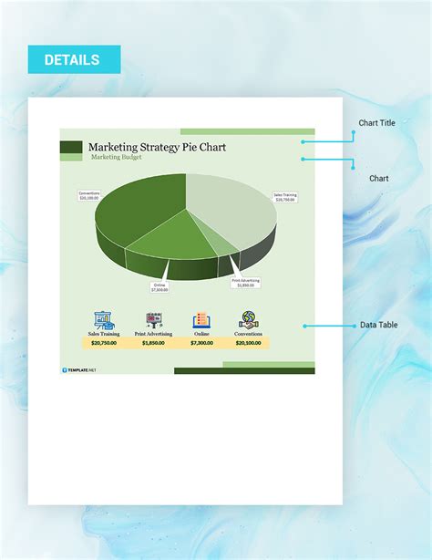 Marketing Strategy Pie Chart - Google Sheets, Excel | Template.net