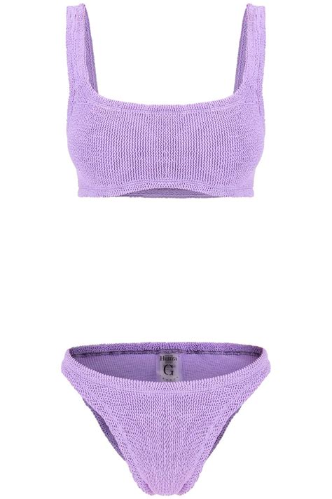 Hunza G Xandra Bikini Set In Purple Lyst