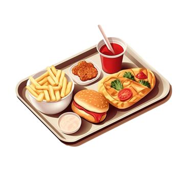 Food Tray Illustration Rendering, Tray, Food, Meal PNG Transparent ...