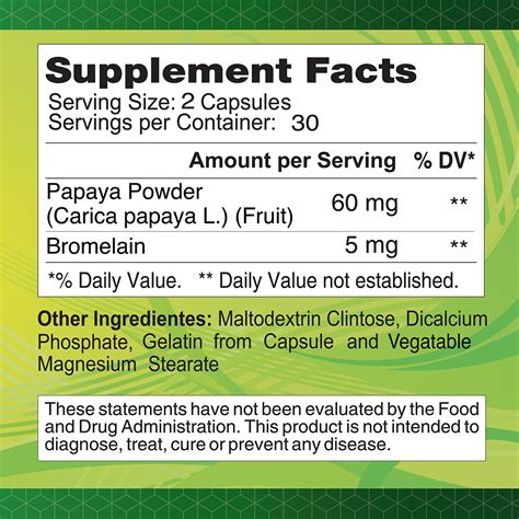 Papaya Enzyme / Natural Digestive Enzymes Supplement – Alfa Vitamins Store