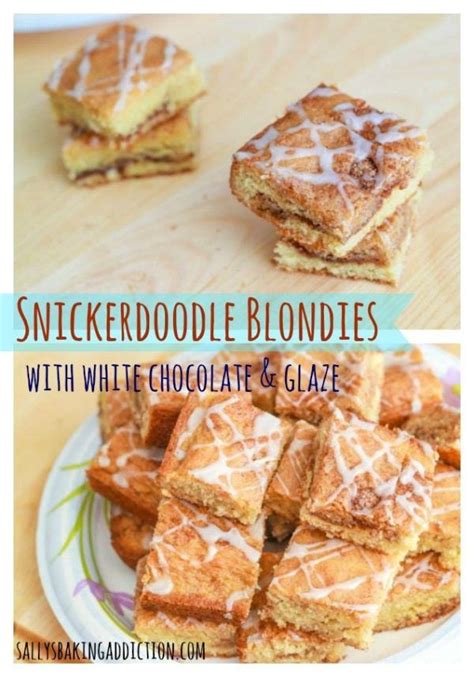 White Chocolate Snickerdoodle Blondies Sally S Baking Addiction Artofit