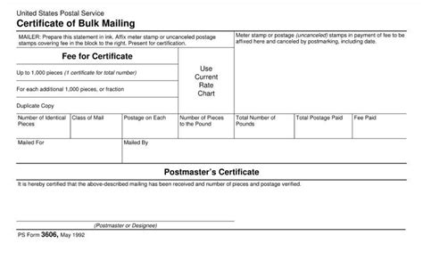 Usps 3606 Form Fill Out Printable PDF Forms Online