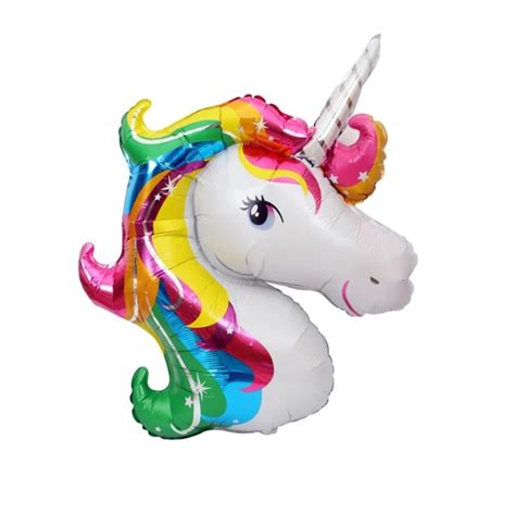 Set Baloane Folie Aniversare Copii Figurina Unicorn Cm Si Baloane