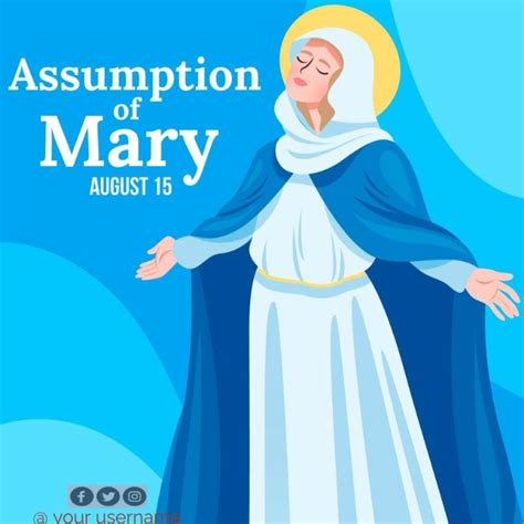 Assumption Of Mary Day Template Postermywall