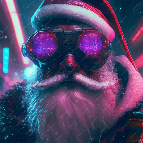 Premium Ai Image Santa Claus In Vr Ai Generated