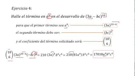 Teorema Del Binomio Ejercicios Youtube