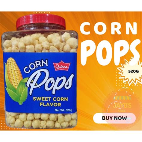 Quinns Corn Pops Sweet Corn Flavor G Shopee Philippines