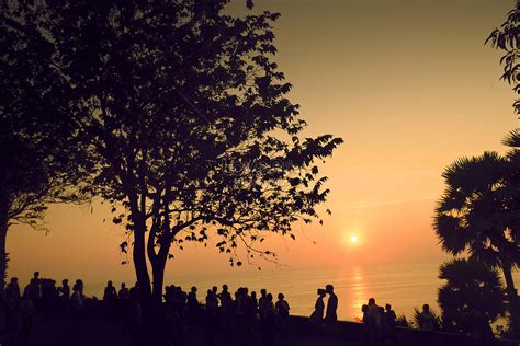 The Scenery Is Very Charming Sunset Silhouette Picture And HD Photos ...