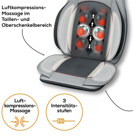 Beurer Shiatsu Luftkompression Sitzauflage Mg Hd In Beurer