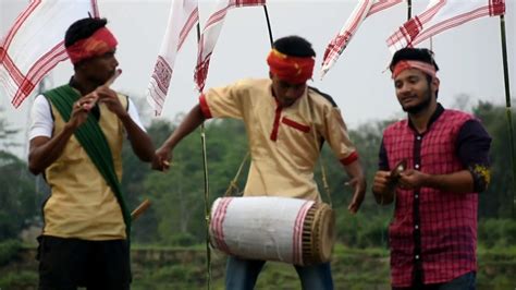 Assam Traditional Dhol Badan And Flute And Pepa Folk Music Happy Bohag Bihu ️ Youtube