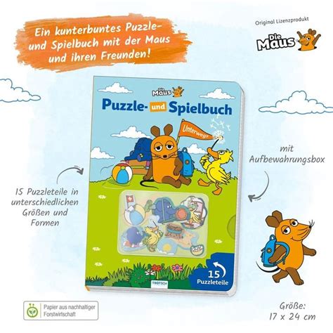 Trötsch Die Maus Puzzle Und Spielbuch Online Kaufen