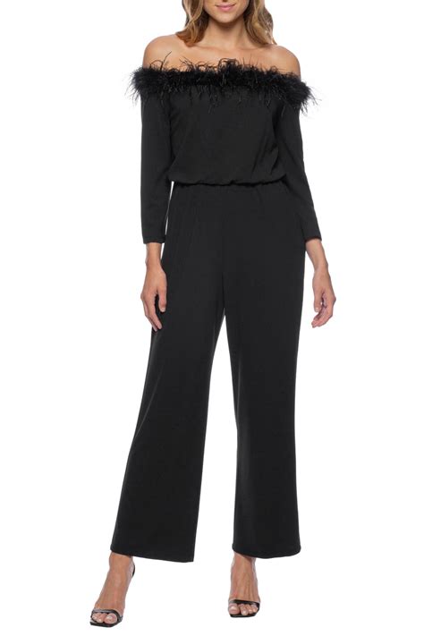 Black Marina 268272 Long Formal Blouson Jumpsuit For 10599 The
