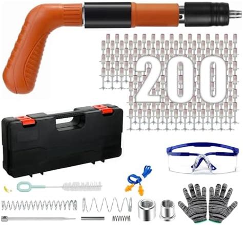 Manual Nail Gun Kit With Pcs Nails Speed Adjustable Manual Steel