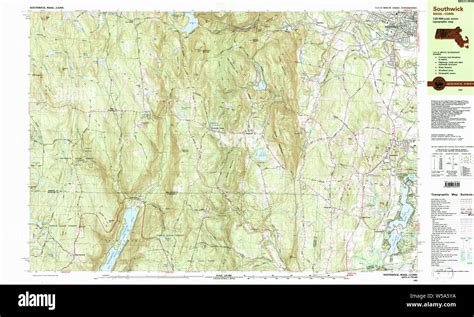 Massachusetts Usgs Historical Topo Map Ma Southwick 351324 1987 25000