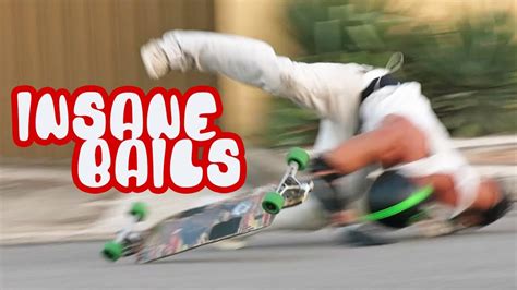 INSANE LONGBOARD SKATE BAILS CRASH YouTube