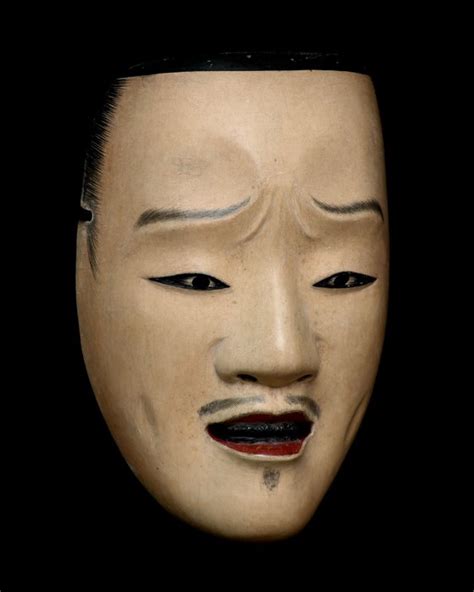 Noh mask, Sculpture - Wood - High quality Wooden Noh mask - Catawiki