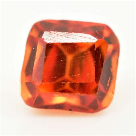 Cts Natural Ceylon Orange Sapphire Octagon Cut Aaa Gemstone Ebay