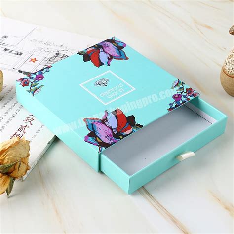 Custom Logo Printed Paper Sliding Drawer Gift Box Packaging