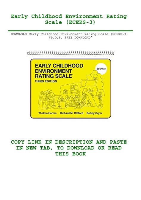 DOWNLOAD Early Childhood Environment Rating Scale (ECERS-3) #P.D.F