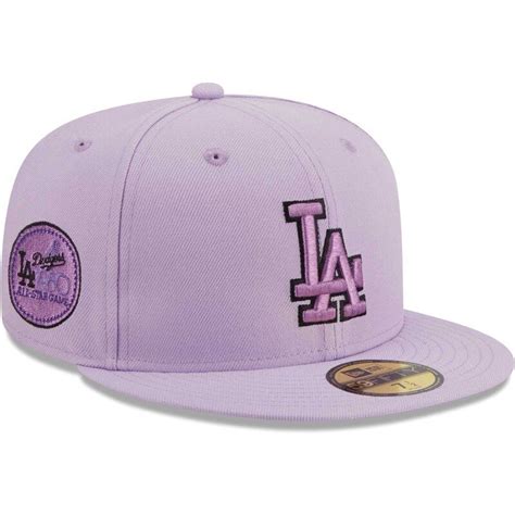 Los Angeles Dodgers New Era 59FIFTY Fitted Hat - Lavender | Fitted hats ...