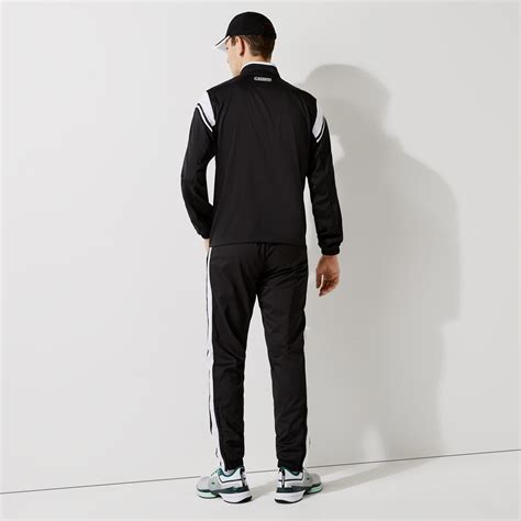 Lacoste Sport Erkek Regular Fit Renk Bloklu Siyah Eşofman Takımı Wh6962