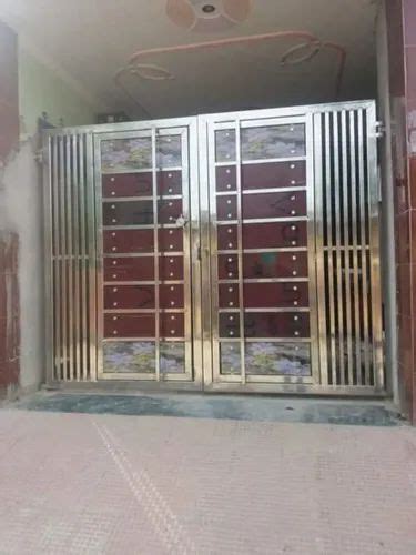 Modular Stainless Steel Hinged Main Gate For Residential At Rs 12000