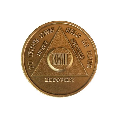 Buy 38 Year Bronze Aa Alcoholics Anonymous Sober Sobriety