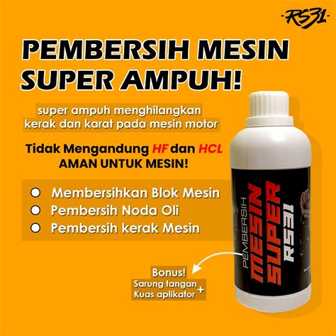 Jual Rs Cairan Pembersih Mesin Super Ml Penghilang Kerak