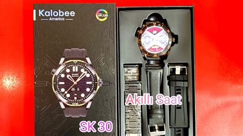 Kalobee America Sk Smart Watch Ak Ll Saat Kutu A L Youtube