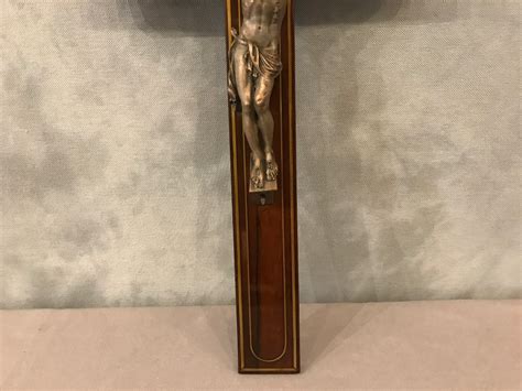 Proantic Crucifix Dépoque 19 ème Napoléon III En Bronze Sur Ac