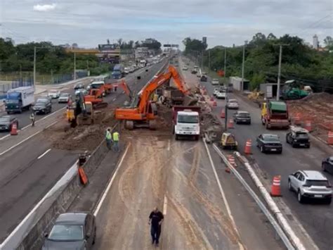 VÍDEO Imagens mostram buraco imenso na BR 116 para obras contra