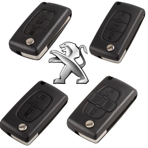 Scoonn 10pcs Free Shipping Car Key Case For Peugeot 207 307 308 407 607