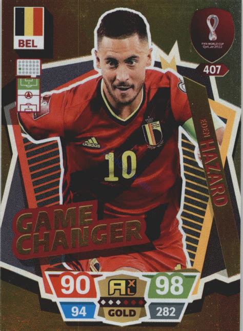 Football Soccer Eden Hazard Panini World Cup Adrenalyn Gold