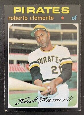 1971 Topps Baseball Card 630 Roberto Clemente In EX Shape EBay