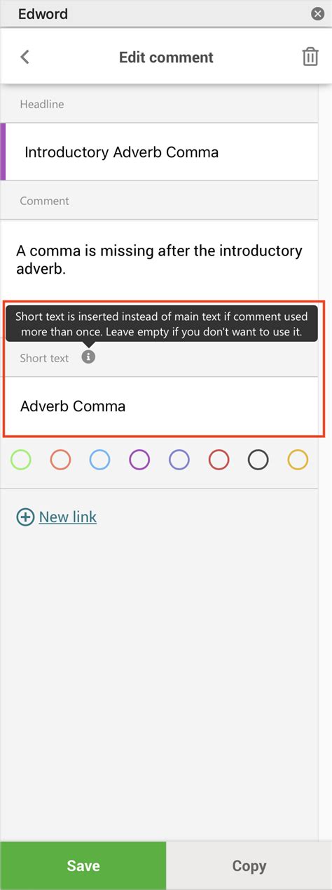 short text tutorial easycorrect  center